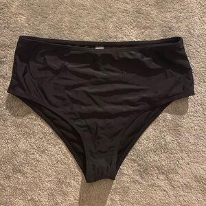 SHEIN Black High-Waisted Bikini Bottoms